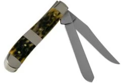 Case Mini Trapper, Tang Stamp Series, Peach Seed Jig, Olive Green Bone 21513, 6207 SS Pocket Knife 7 Case Mini Trapper, Tang Stamp Series, Peach Seed Jig, Olive Green Bone 21513, 6207 SS Pocket Knife -Case Knives Sales CE21513 02 case 1