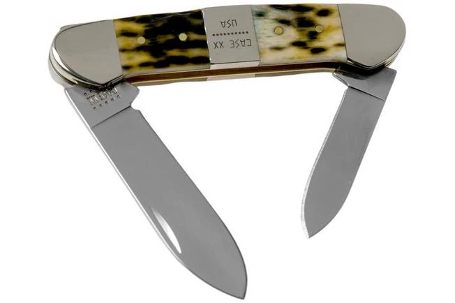 Case Canoe, Tang Stamp Series, Peach Seed Jig, Olive Green Bone 21514, 62131 SS Pocket Knife 3 Case Canoe, Tang Stamp Series, Peach Seed Jig, Olive Green Bone 21514, 62131 SS Pocket Knife
