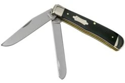 Case Trapper Double Black Canvas Micarta, 23142, 10254 SS Pocket Knife