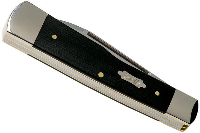 Case Gunstock Double Black Canvas Micarta, 23143, 102130 SS Pocket Knife 6 Case Gunstock Double Black Canvas Micarta, 23143, 102130 SS Pocket Knife - Image 4