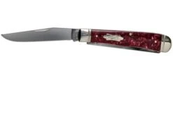 Case Burgundy Smooth Kirinite Trapper Fluted Bolsters (10254 SS) -Case Knives Sales CE23180 03 case