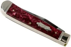Case Burgundy Smooth Kirinite Trapper Fluted Bolsters (10254 SS) -Case Knives Sales CE23180 04 case