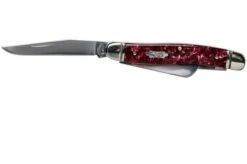Case Medium Stockman Burgundy Smooth Kirinite, Fluted Bolsters, 23181, 10318 SS Pocket Knife -Case Knives Sales CE23181 03 case