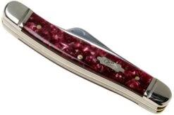 Case Medium Stockman Burgundy Smooth Kirinite, Fluted Bolsters, 23181, 10318 SS Pocket Knife -Case Knives Sales CE23181 04 case