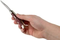 Case Medium Stockman Burgundy Smooth Kirinite, Fluted Bolsters, 23181, 10318 SS Pocket Knife -Case Knives Sales CE23181 05 case