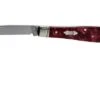 Case Tear Drop Bose Burgundy Smooth Kirinite, Fluted Bolsters, 23182, TB101028 SS Pocket Knife -Case Knives Sales CE23182 01 case