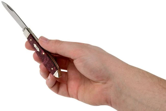 Case Tear Drop Bose Burgundy Smooth Kirinite, Fluted Bolsters, 23182, TB101028 SS Pocket Knife 8 Case Tear Drop Bose Burgundy Smooth Kirinite, Fluted Bolsters, 23182, TB101028 SS Pocket Knife - Image 6