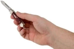 Case Baby Butterbean Burgundy Smooth Kirinite, Fluted Bolsters, 23185, 102132 SS Pocket Knife -Case Knives Sales CE23185 05 case