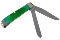Case Trapper Clover Green Bone, Sawcut Jig, 23210, 6254 SS Pocket Knife 7 Case Trapper Clover Green Bone, Sawcut Jig, 23210, 6254 SS Pocket Knife -Case Knives Sales CE23210 02 case 1
