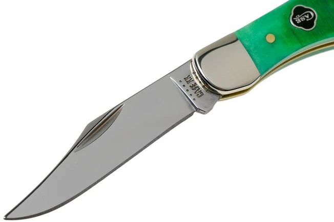 Case Pocket Hunter Clover Green Bone, Sawcut Jig, 23211, 61165 SS Pocket Knife 5 Case Pocket Hunter Clover Green Bone, Sawcut Jig, 23211, 61165 SS Pocket Knife - Image 3