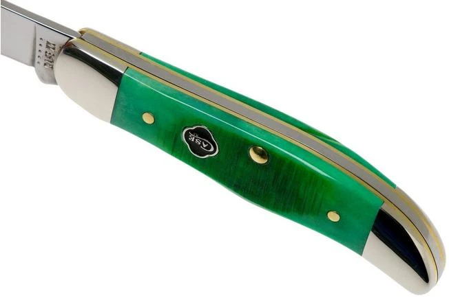 Case Pocket Hunter Clover Green Bone, Sawcut Jig, 23211, 61165 SS Pocket Knife 8 Case Pocket Hunter Clover Green Bone, Sawcut Jig, 23211, 61165 SS Pocket Knife - Image 6