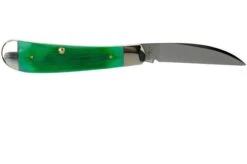 Case Swayback Clover Green Bone, Sawcut Jig, 23212, TB61117 SS Pocket Knife -Case Knives Sales CE23212 02 case 1