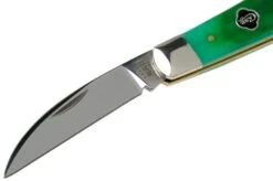 Case Swayback Clover Green Bone, Sawcut Jig, 23212, TB61117 SS Pocket Knife -Case Knives Sales CE23212 03 case