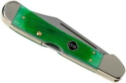 Case Mini Copperlock Clover Green Bone, Sawcut Jig, 23217, 61749L SS Pocket Knife -Case Knives Sales CE23217 04 case