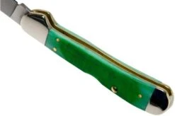 Case Mini Copperlock Clover Green Bone, Sawcut Jig, 23217, 61749L SS Pocket Knife -Case Knives Sales CE23217 05 case
