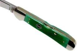 Case Mini Copperlock Clover Green Bone, Sawcut Jig, 23217, 61749L SS Pocket Knife -Case Knives Sales CE23217 06 case