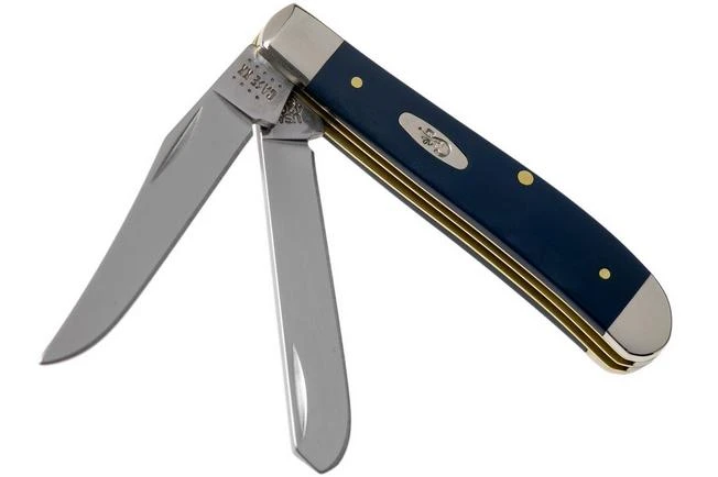 Case Mini Trapper Navy Blue Synthetic, 23613, 4207 SS Pocket Knife 3 Case Mini Trapper Navy Blue Synthetic, 23613, 4207 SS Pocket Knife