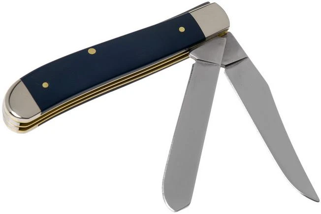 Case Mini Trapper Navy Blue Synthetic, 23613, 4207 SS Pocket Knife 4 Case Mini Trapper Navy Blue Synthetic, 23613, 4207 SS Pocket Knife - Image 2