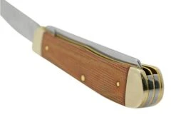 Case Trapper, Smooth Natural Canvas Micarta, 23690, 10254 SS, Pocket Knife -Case Knives Sales CE23690 05 case