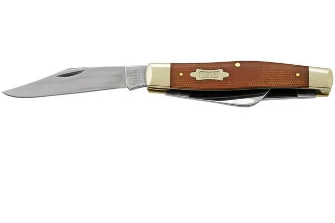 Case Large Stockman Natural Canvas Micarta, 23693, 10375 SS, Pocket Knife 3 Case Large Stockman Natural Canvas Micarta, 23693, 10375 SS, Pocket Knife