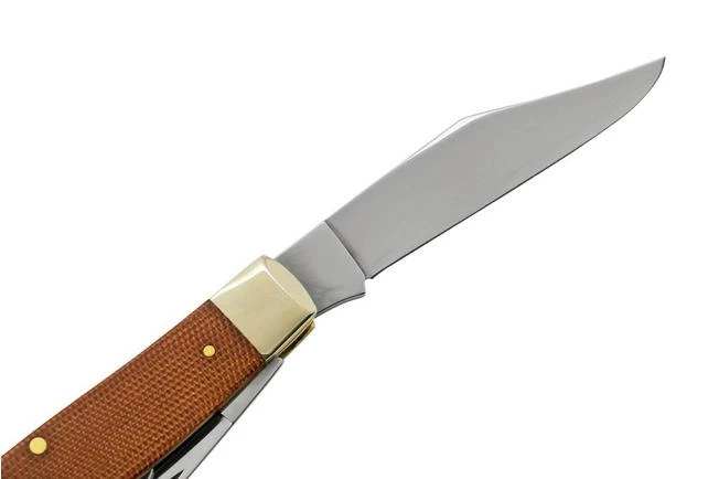 Case Large Stockman Natural Canvas Micarta, 23693, 10375 SS, Pocket Knife 7 Case Large Stockman Natural Canvas Micarta, 23693, 10375 SS, Pocket Knife - Image 5