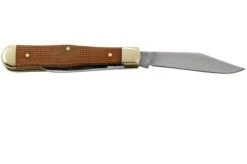 Case Small Swell Centre Jack Natural Canvas Micarta 23694, 10225 SS, Pocket Knife -Case Knives Sales CE23694 02 case