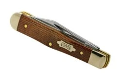 Case Small Swell Centre Jack Natural Canvas Micarta 23694, 10225 SS, Pocket Knife -Case Knives Sales CE23694 06 case