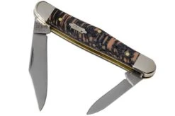 Case Half Whittler Black Sycamore Wood, 25571, 7208 SS Pocket Knife