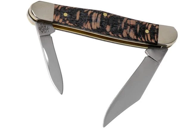 Case Half Whittler Black Sycamore Wood, 25571, 7208 SS Pocket Knife 4 Case Half Whittler Black Sycamore Wood, 25571, 7208 SS Pocket Knife - Image 2