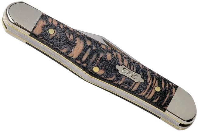 Case Half Whittler Black Sycamore Wood, 25571, 7208 SS Pocket Knife 6 Case Half Whittler Black Sycamore Wood, 25571, 7208 SS Pocket Knife - Image 4