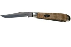 Case Mini Trapper Natural Curly Maple Smooth, 25943, 7207 SS Pocket Knife -Case Knives Sales CE25943 03 case
