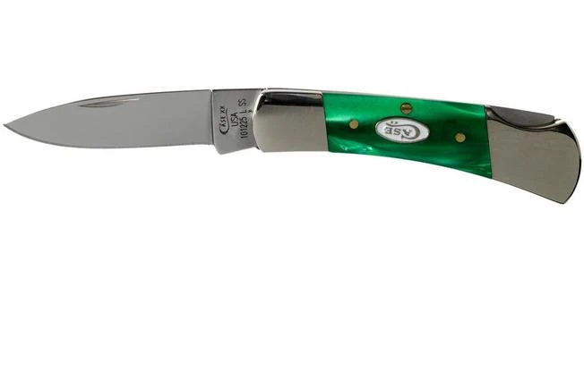 Case Lockback SparXX Green Pearl Kirinite Smooth, 27372, 101225L SS Pocket Knife 3 Case Lockback SparXX Green Pearl Kirinite Smooth, 27372, 101225L SS Pocket Knife