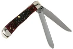Case Trapper Crimson Red Peach Seed Jigged Bone, 27380, 6254 SS Pocket Knife -Case Knives Sales CE27380 02 case