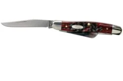 Case Medium Stockman Crimson Red Peach Seed Jigged Bone, 27382, 6318 SS Pocket Knife -Case Knives Sales CE27382 03 case