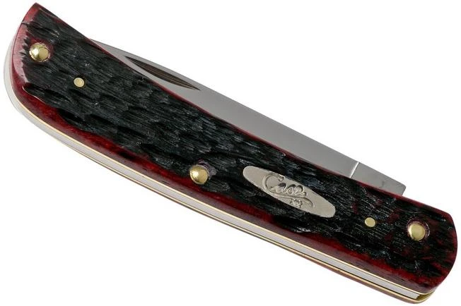 Case Sod Buster Jr Crimson Red Peach Seed Jigged Bone, 27383, 6137 SS Pocket Knife 6 Case Sod Buster Jr Crimson Red Peach Seed Jigged Bone, 27383, 6137 SS Pocket Knife - Image 4