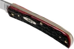 Case Sod Buster Jr Crimson Red Peach Seed Jigged Bone, 27383, 6137 SS Pocket Knife 14 Case Sod Buster Jr Crimson Red Peach Seed Jigged Bone, 27383, 6137 SS Pocket Knife -Case Knives Sales CE27383 06 case
