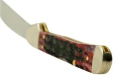 Case Mini Copperlock Crimson Red Peach Seed Jigged Bone, 27385, 61749L SS Pocket Knife -Case Knives Sales CE27385 05 case