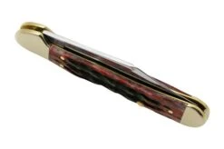 Case Mini Copperlock Crimson Red Peach Seed Jigged Bone, 27385, 61749L SS Pocket Knife -Case Knives Sales CE27385 06 case