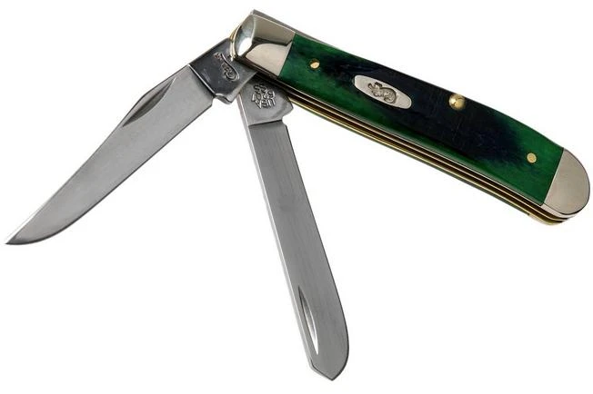 Case Mini Trapper Hunter Green Bone, Sawcut, 27662, 6207 SS Pocket Knife 3 Case Mini Trapper Hunter Green Bone, Sawcut, 27662, 6207 SS Pocket Knife