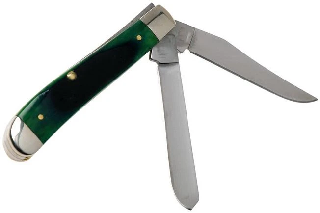 Case Mini Trapper Hunter Green Bone, Sawcut, 27662, 6207 SS Pocket Knife 4 Case Mini Trapper Hunter Green Bone, Sawcut, 27662, 6207 SS Pocket Knife - Image 2