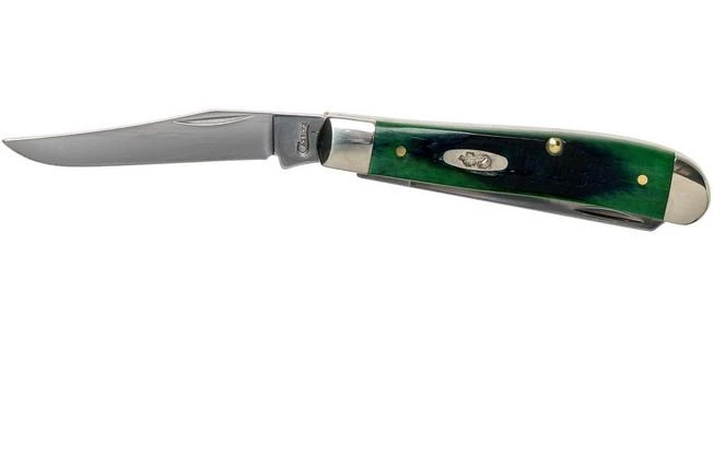 Case Mini Trapper Hunter Green Bone, Sawcut, 27662, 6207 SS Pocket Knife 5 Case Mini Trapper Hunter Green Bone, Sawcut, 27662, 6207 SS Pocket Knife - Image 3