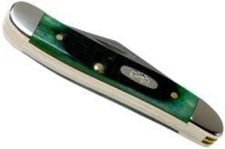 Case Peanut Hunter Green Bone, Sawcut, 27663, 6220 SS Pocket Knife -Case Knives Sales CE27663 04 case