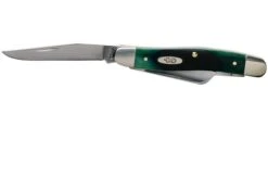 Case Medium Stockman Hunter Green Bone, Sawcut, 27664, 6318 SS Pocket Knife -Case Knives Sales CE27664 03 case