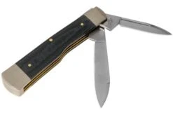 Case Gunstock Smooth Black Micarta, 27735, 102130 SS Pocket Knife -Case Knives Sales CE27735 02 case knives