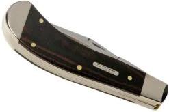 Case Saddlehorn Smooth Black Red Micarta, 27856, TB102110 SS Pocket Knife, Tony Bose Design -Case Knives Sales CE27856 04 case knives