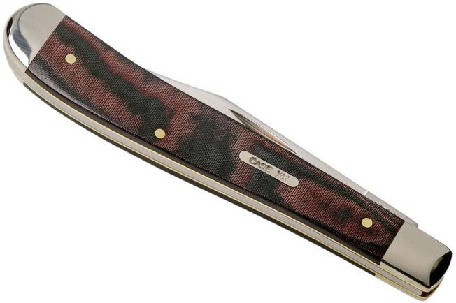 Case Slimline Trapper Smooth Black Red Micarta, 27857, 101048 SS Pocket Knife 6 Case Slimline Trapper Smooth Black Red Micarta, 27857, 101048 SS Pocket Knife - Image 4