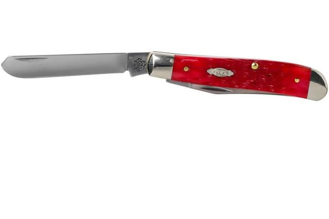 Case Mini Trapper Dark Red Bone, Peach Seed Jig, 31952, 6207 CV Pocket Knife 5 Case Mini Trapper Dark Red Bone, Peach Seed Jig, 31952, 6207 CV Pocket Knife - Image 3