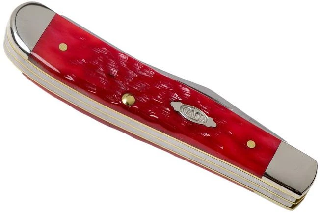Case Mini Trapper Dark Red Bone, Peach Seed Jig, 31952, 6207 CV Pocket Knife 6 Case Mini Trapper Dark Red Bone, Peach Seed Jig, 31952, 6207 CV Pocket Knife - Image 4