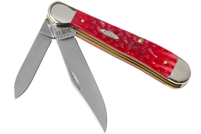 Case Copperhead Dark Red Bone, Peach Seed Jig, 31953, 6249 CV Pocket Knife 3 Case Copperhead Dark Red Bone, Peach Seed Jig, 31953, 6249 CV Pocket Knife