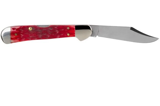 Case Copperhead Dark Red Bone, Peach Seed Jig, 31954, 61749L CV Pocket Knife 4 Case Copperhead Dark Red Bone, Peach Seed Jig, 31954, 61749L CV Pocket Knife - Image 2